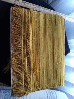 Vintage Partial bolt of gold trim fringe