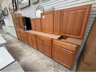 10 pcs kitchen set oak
