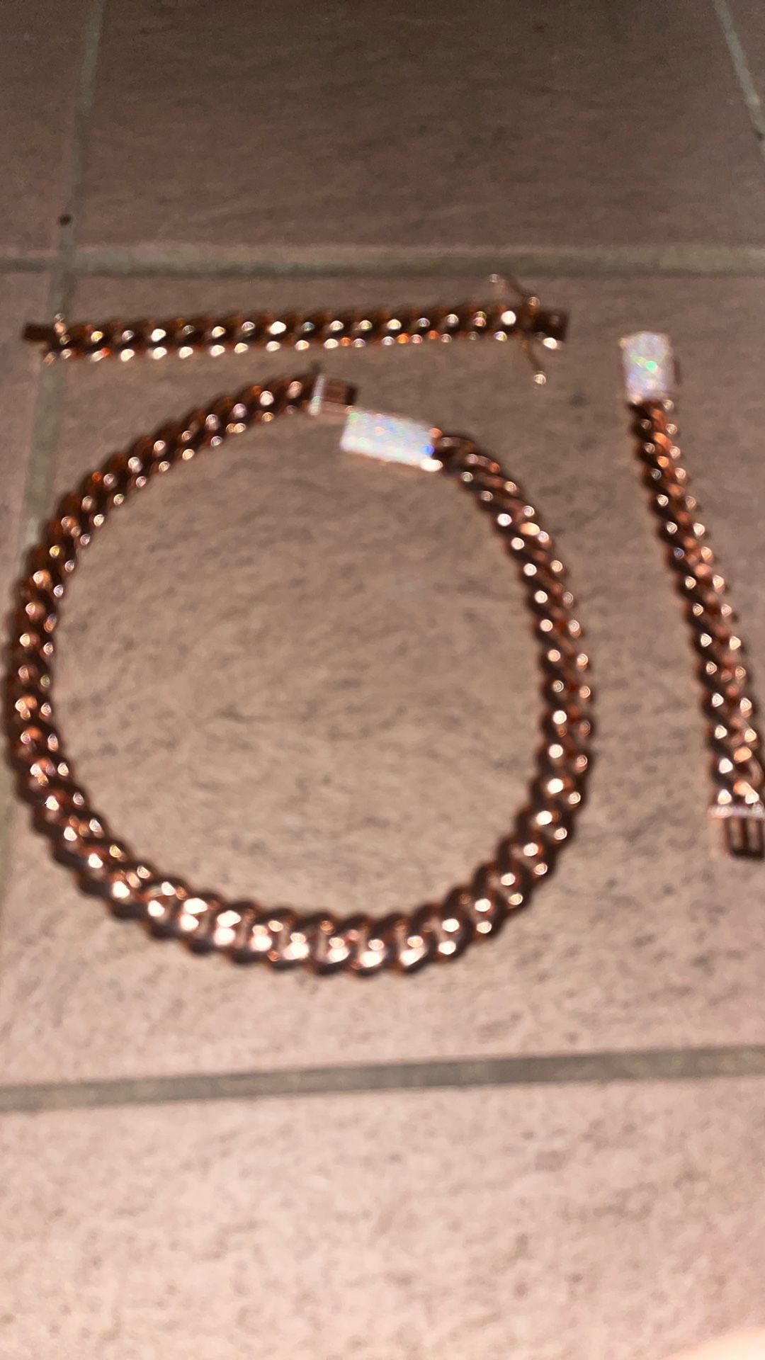 22mm Rose Gold Cuban Link Chain