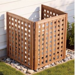 New Other Vevor 32" x 38" 3 Panel Sturdy Solid Outdoor Wooden Privacy Fence