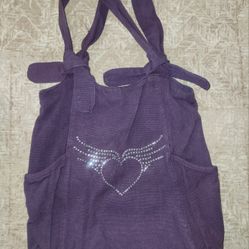 Purple Canvas Tote Bag