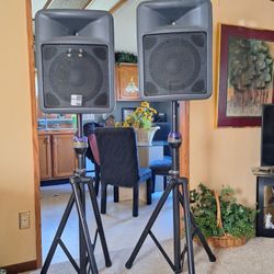 THESE ARE 2- Sets Kareoke Speakers