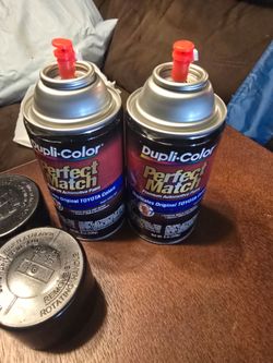 2 Cans New Dupli-Color Perfect Match Automotive Paint for Toyota (8 oz)