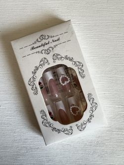 Long White French Tip Press On Nails