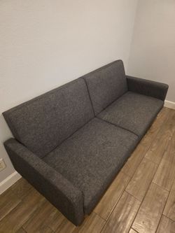 Modern Gray Convertible Sleeper Sofa
