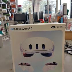 Occlus Metaquest3 512gb , 4k , Virtual Reality On Payments With $49 Down