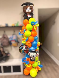 Balloon set up and backdrops