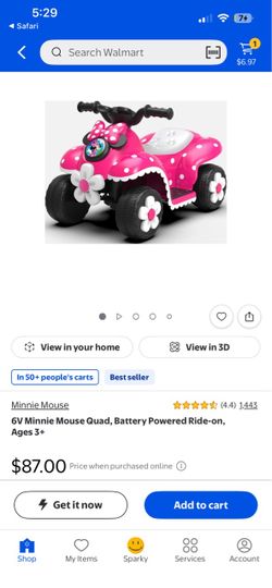 6v Minnie Mouse Quad