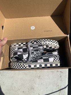 Vans Checkered Shoes Size 6