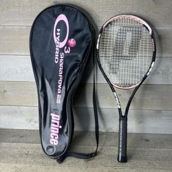 Prince Hybrid O3 Sharapova 26+ Mid Plus 100 Tennis Racquet 4" Grip #0 Racket Bag