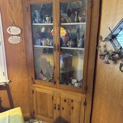 Corner Antique Cabinet