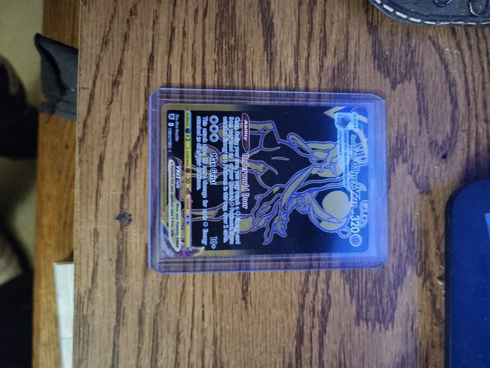Pokémon Shadow Rider CALYREX Vmax GOLD card