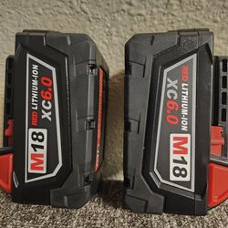 2Milwaukee 18v Replacement Battery 6ah