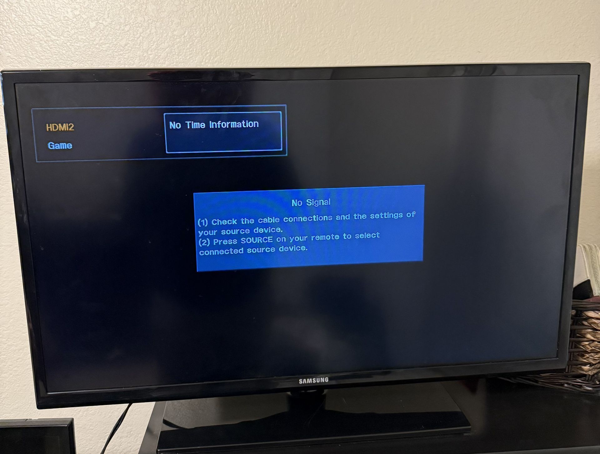 Samsung 32 Inch TV No Remote