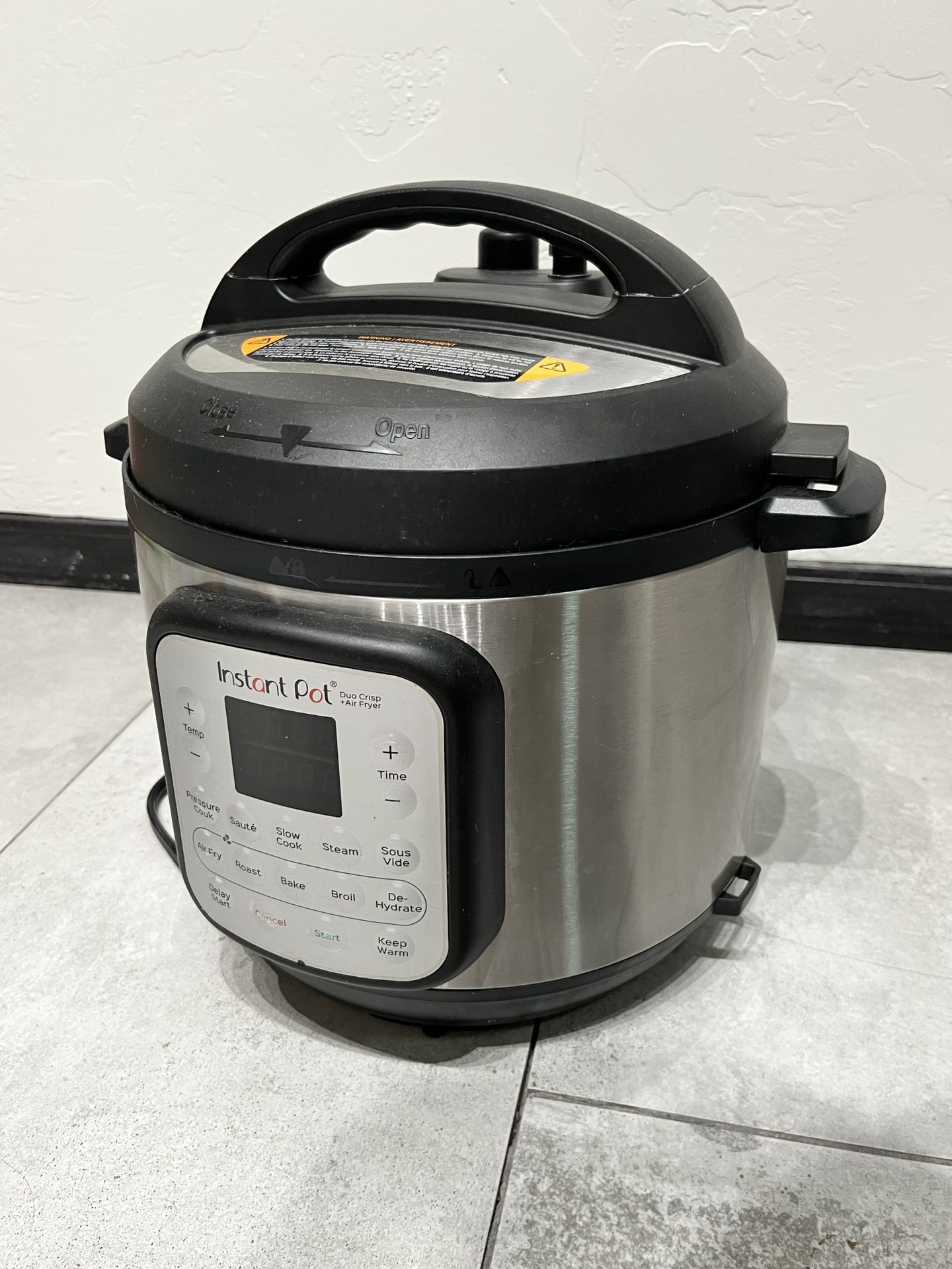 Instant Pot 8 qt 11-in-1 Air Fryer Duo Crisp + Electric Pressure Cooker: Stainless Steel