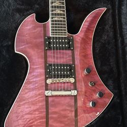 1996 BC Rich USA Mockingbird Supreme Archtop Transparent Purple electric guitar