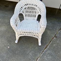 Wicker Child’s Rocking Chair