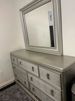 Dresser with mirror