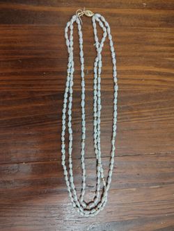 17" 14k rti triple strand pearl necklace