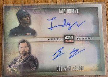 2023 Topps Star Wars Dual Auto Obi Wan And Tala Durith
