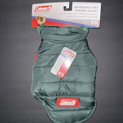 XS Coleman Reverseable Pet Puffer Jacket