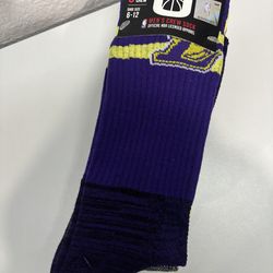 Lakers crew socks