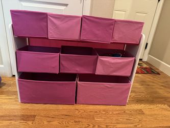Delta Children Deluxe Pink Toy Organizer