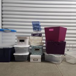 Huge lot of bins & memory boxes - organize your home!