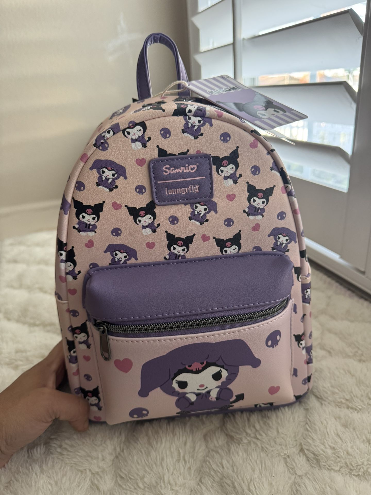 Loungefly Kuromi Hoodie Outfit Mini Backpack