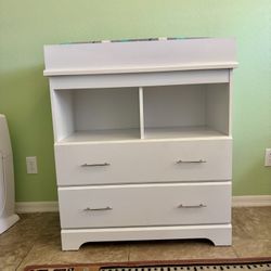 Dresser with changing table