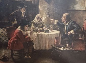 Vintage “Ye Olde Tavern” Print by Fritz Wagner-Hohenberg 36" x 30"