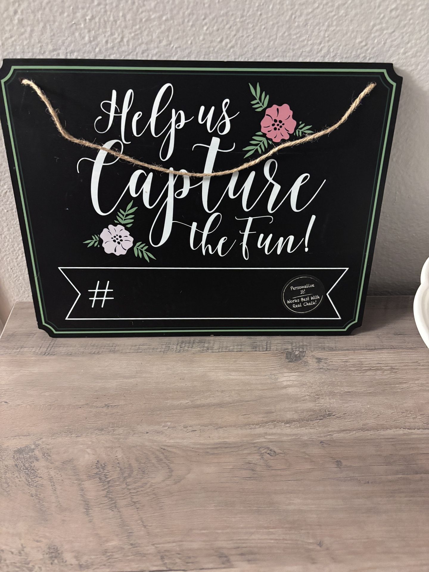 Party Chalkboard Sign