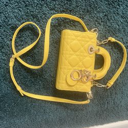Dior Yellow Small Bag