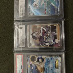 3 Graded Pokemon Cards
