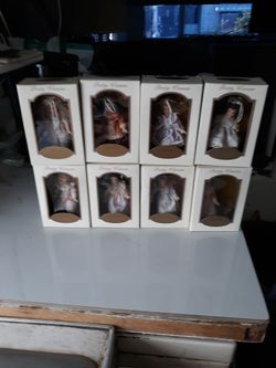 8 - Porcilin Collectable Ornaments , Pretty Woman