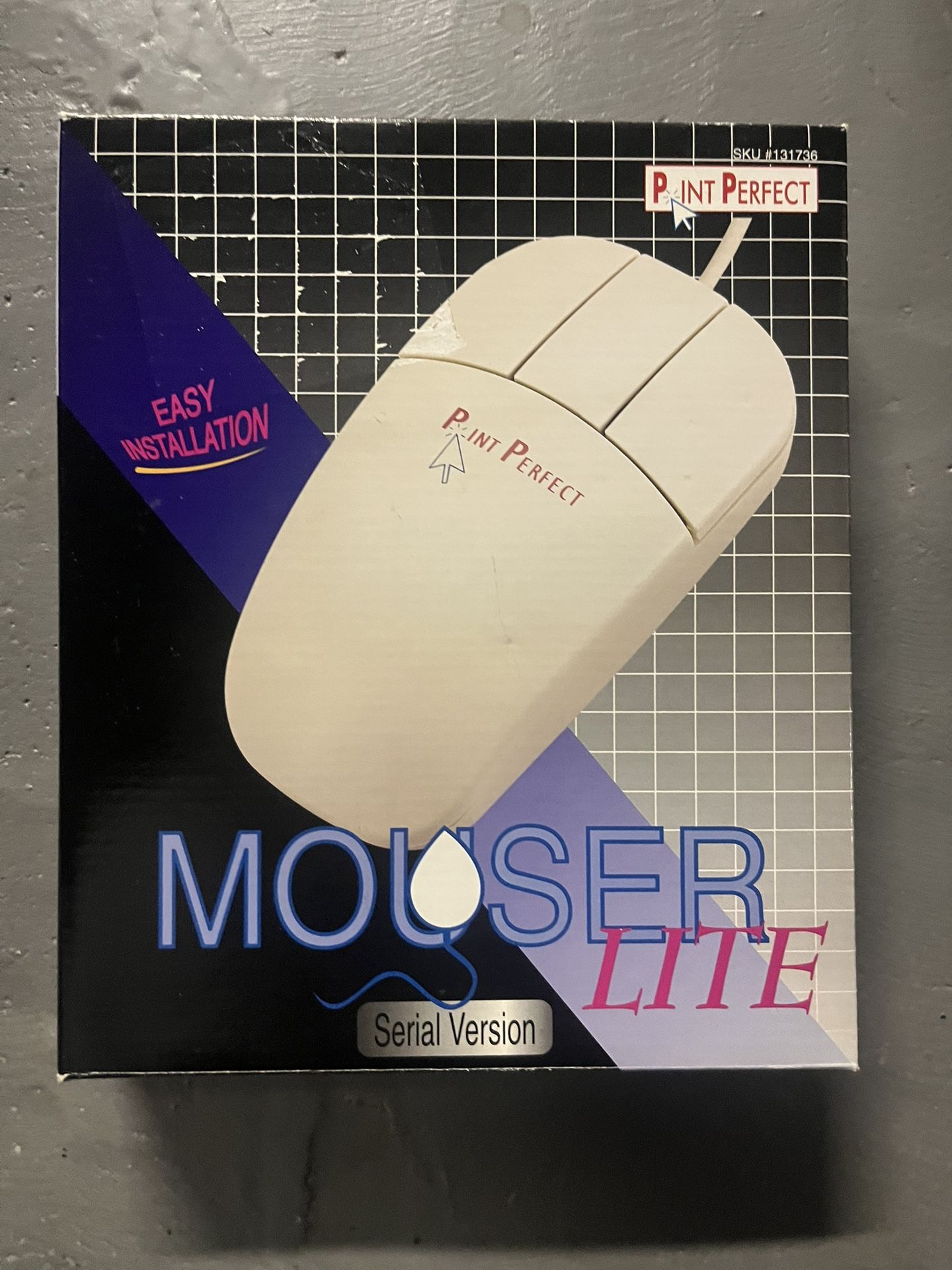 Point Perfect Mouser Lite 3 Button Serial PC Mouse