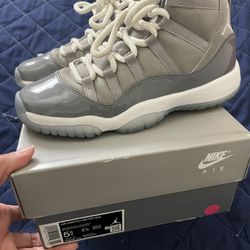 Cool Grey Jordan 11s Size 5.5Youth