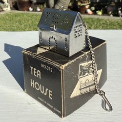 (2) Tea House - Vintage Tag Bag Holder And Drip Tray - Kitchen Tea Supplies