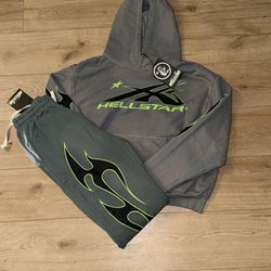 Hellstar Sweatsuit with neon green logo