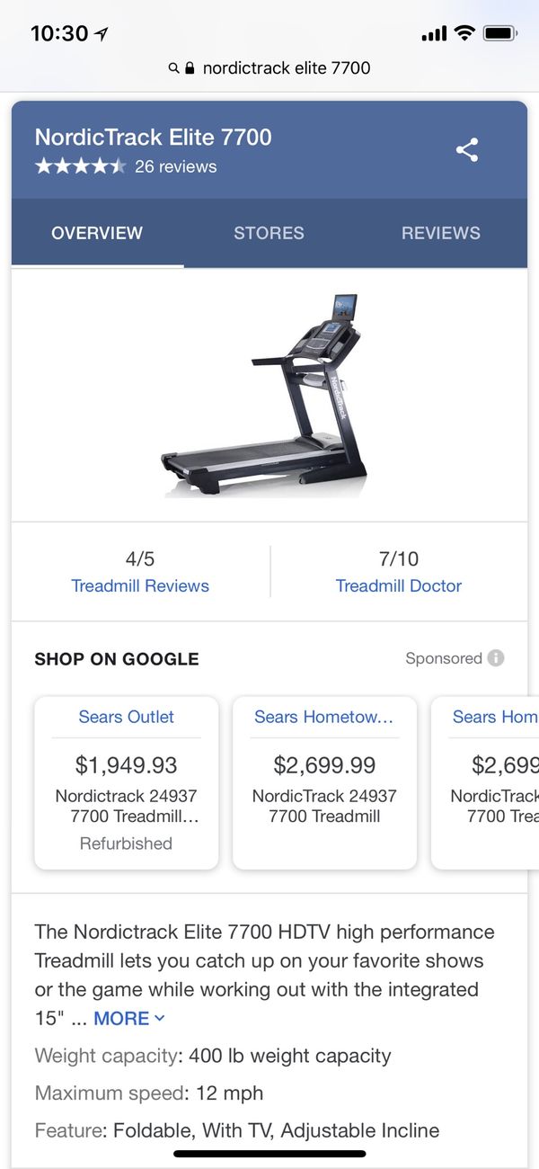 Nordictrack Elite 7700 Sports Outdoors In San Antonio Tx Offerup