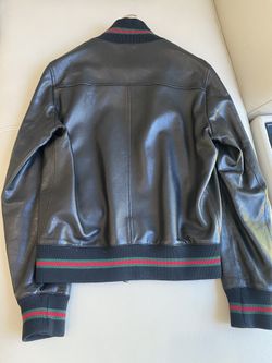 Gucci Men's Leather Jacket Size 50 for Sale in Glendale, CA