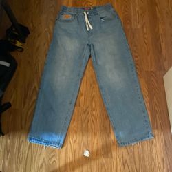 Relax Fit Empyre Drawstring Jeans, Size Medium 