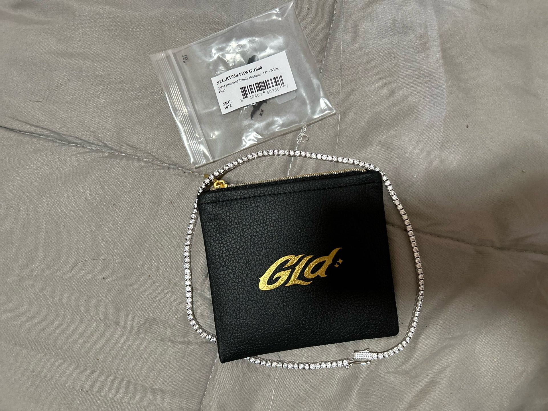 GLD 3mm 18inch Tennis Chain
