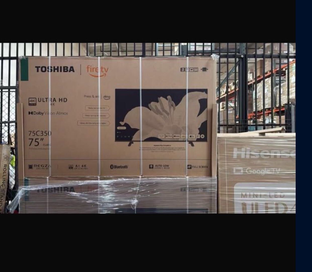 75 Inch Toshiba Fire Tv 4K Smart Tv