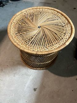 Rattan coffee table