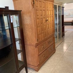 Large Armoire With Room For Large TV And 4 Seperate Drawers