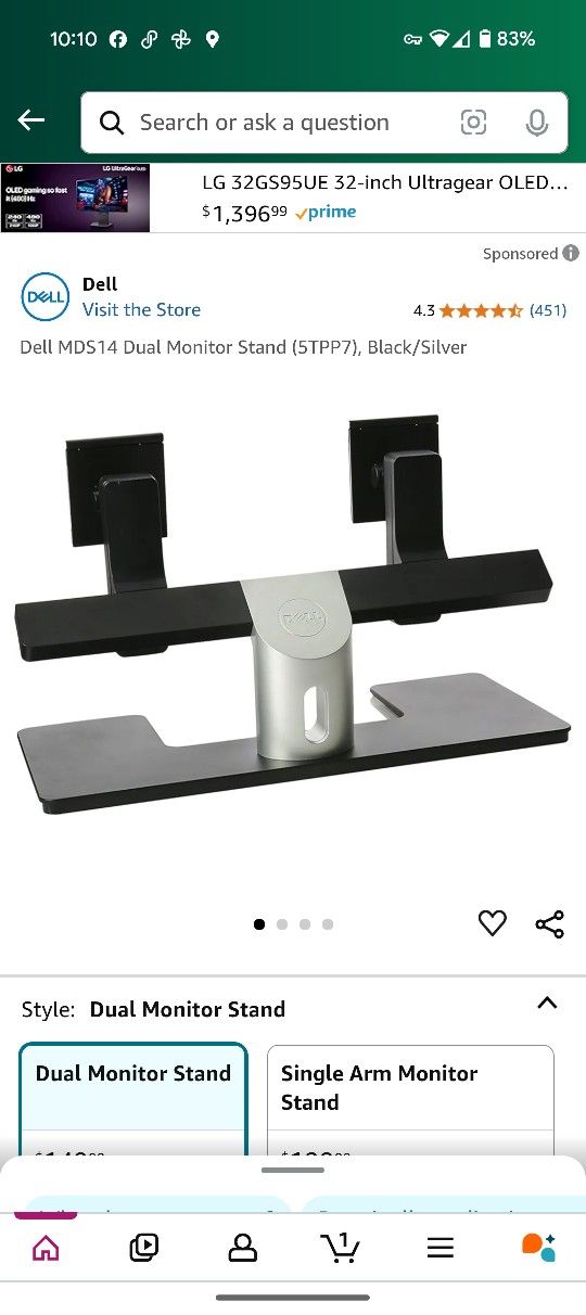Dell Dual 24' Monitor Stand