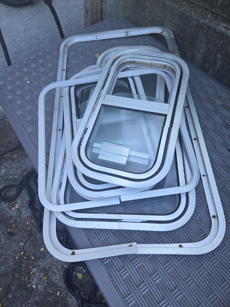 Vintage Aluminum Assortment Of Windows & Frames - Trailers & Campers (NE Seattle)
