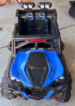 Kids 2-Seater Electric Ride-On Car – Blue