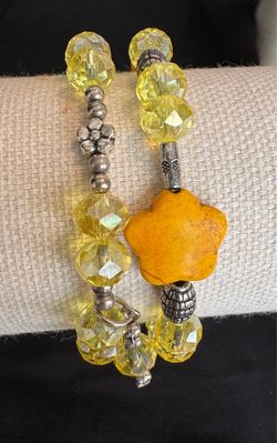 Crystal beaded bracelet